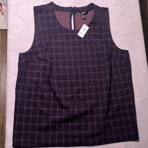NWT Navy Blue Banana Republic shell top!